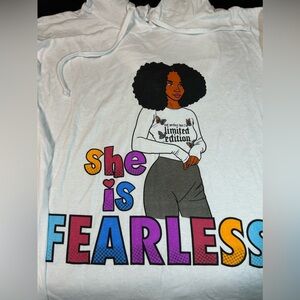 On Fire Women's Long Sleeve, She is Fearless- 3XL
